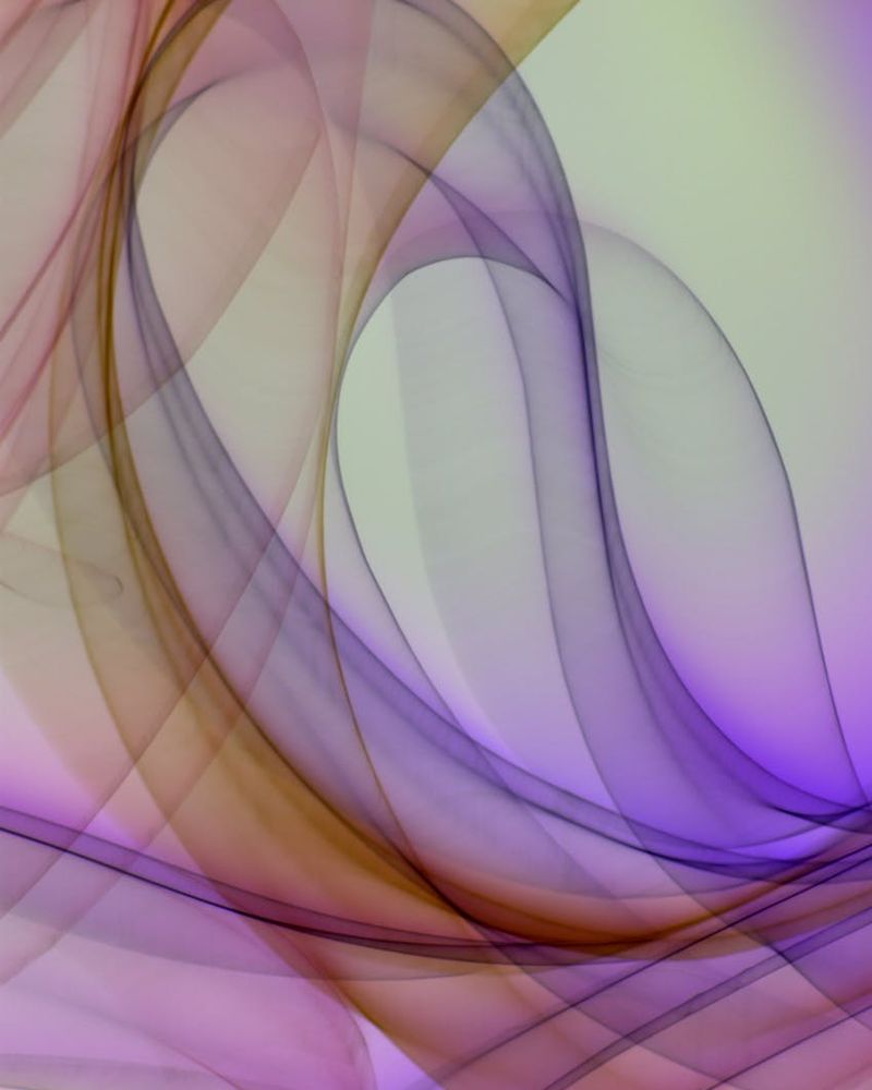 Abstract composition representing balance and soft energy flow